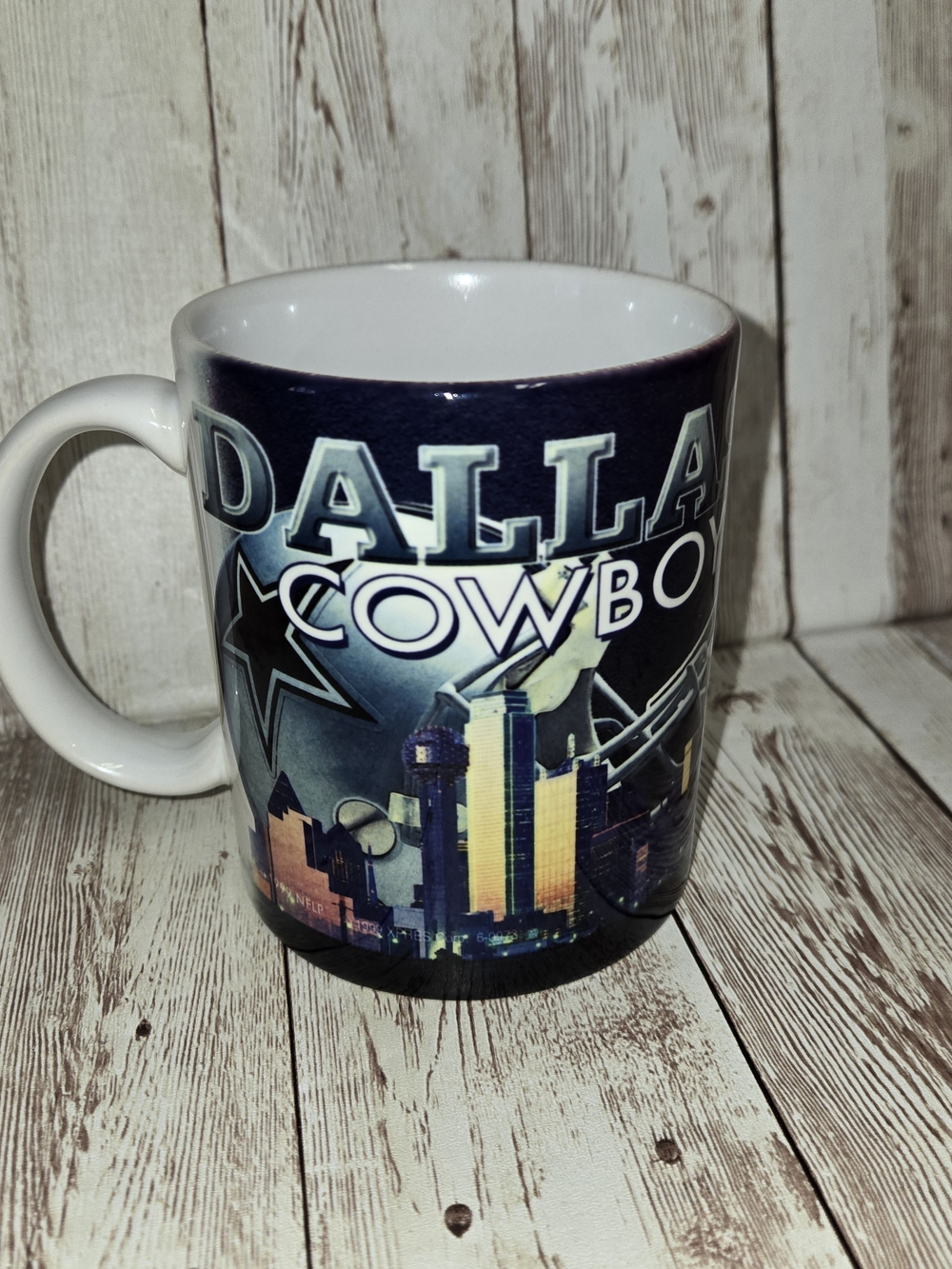 Vintage Dallas Cowboys NFL Mug Team Reflections Xpres 2000 New Tags